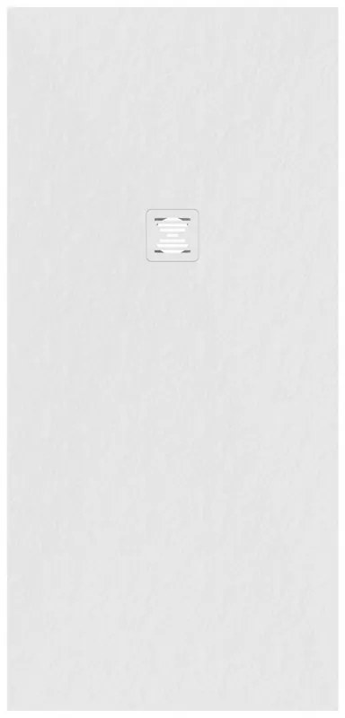 Piatto doccia in carbonato di calcio Horus bianco L 80 x L 170 x H 27 cm opaco effetto marmo