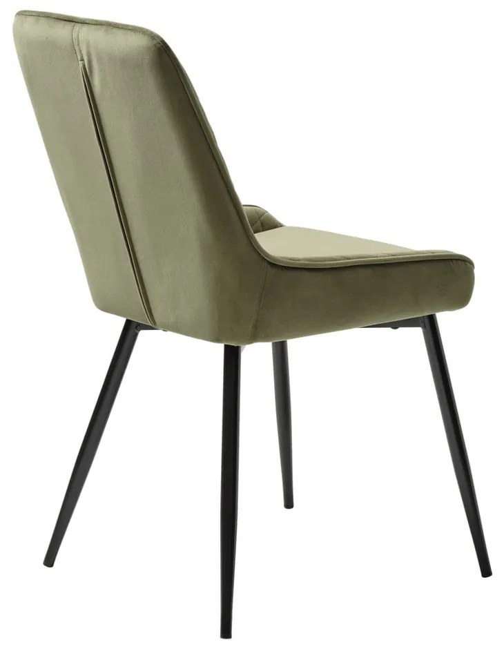 Sedia da pranzo in velluto verde Milton - Unique Furniture