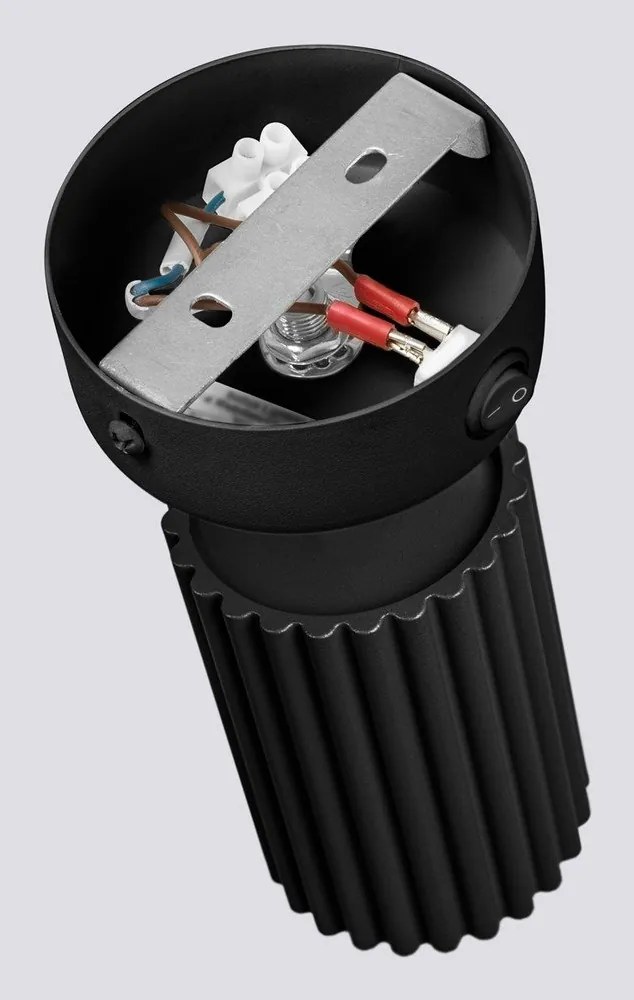 Faretto nero 8x16 cm Gleam – Sollux