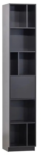 Libreria modulare in legno di pino nero 40x210 cm Finca - WOOOD