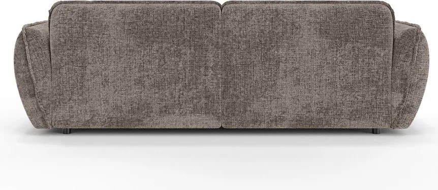 Divano angolare grigio tortora (con penisola a destra/con chaise lounge) con rivestimento in ciniglia Nelia – Ropez