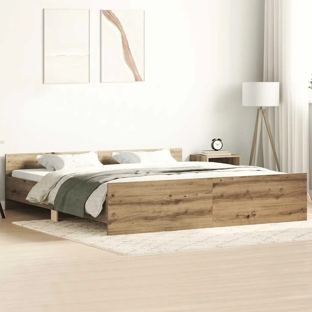 Giroletto Senza Materasso Rovere Artigianale 160x200 Cm /