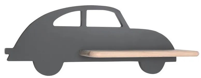 Applique LED per bambini con mensola CAR LED/5W/230V grigio/legno