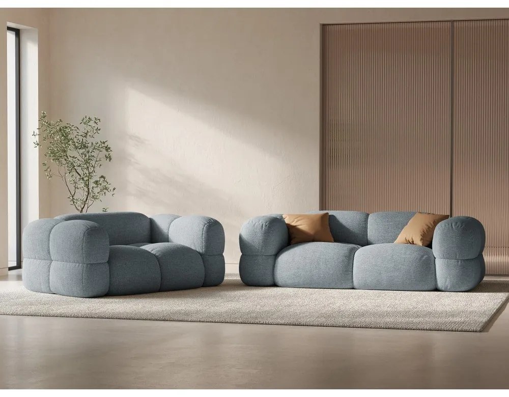 Divano azzurro 210 cm Loretto – Cosmopolitan Design