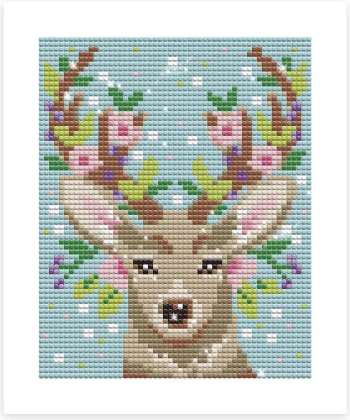 Atelier per bambini maxi - Pittura con strass - Cervo