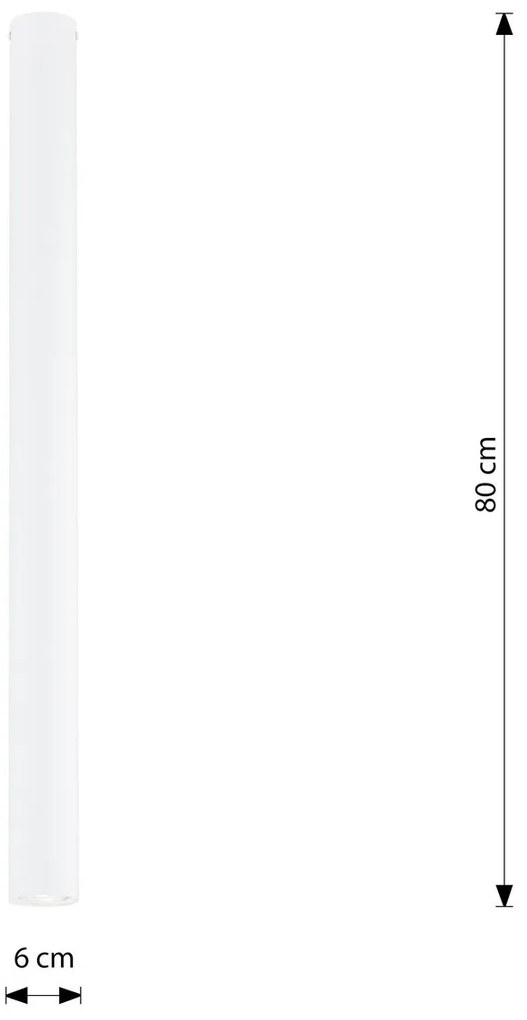 Plafoniera TECNO 1XXL da soffitto base GU10 Bianca