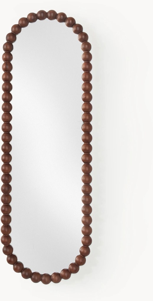 Specchio da parete con cornice in legno di acacia Ayu