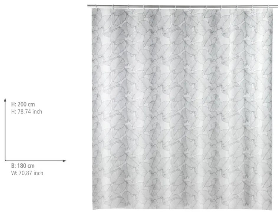 Tenda da doccia grigio chiaro Samoa - Wenko