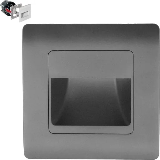 Emithor 70439 - Illuminazione LED scale STEP LIGHT LED/1W/230V antracite