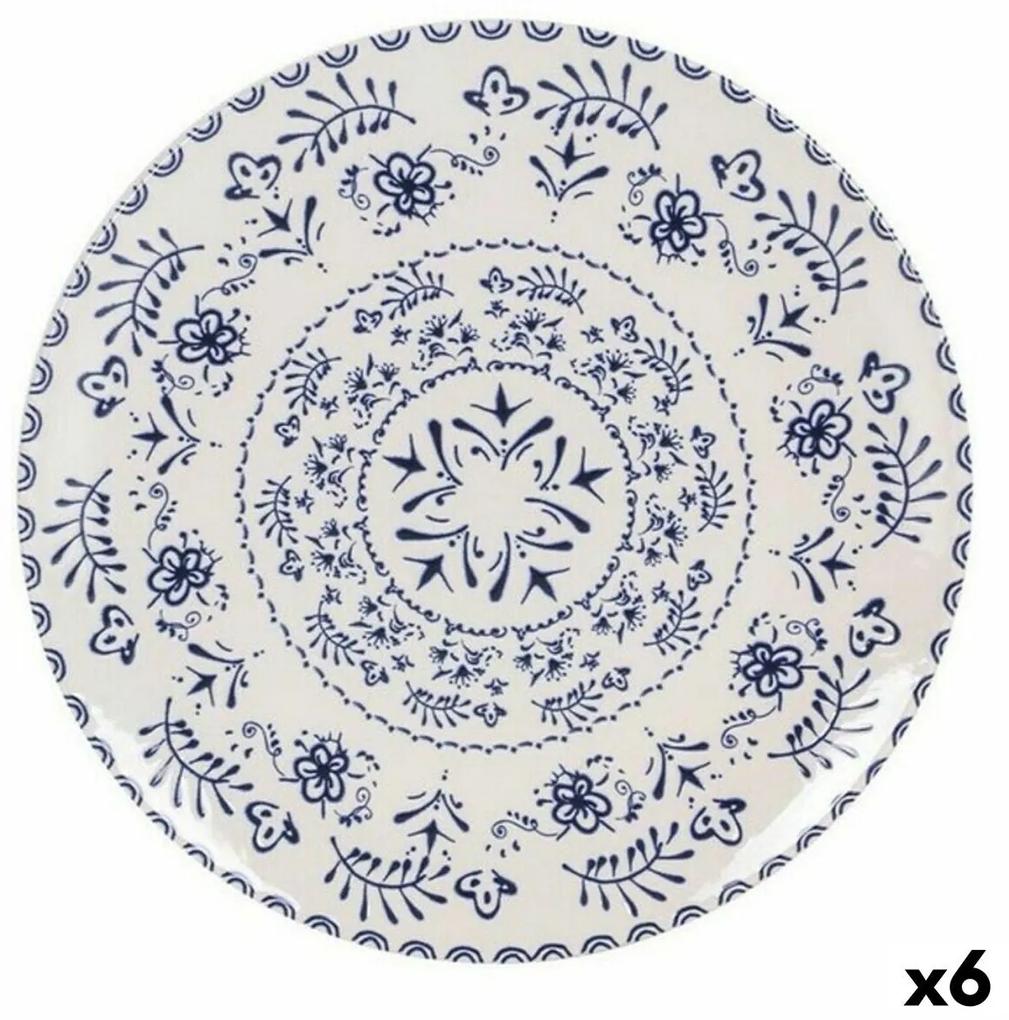 Piatto da pranzo La Mediterránea Blur Porcellana 26 x 26 x 2 cm (6 Unità) (Ø 26 cm)