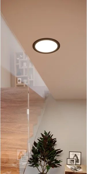 Eglo 901427-LED RGBW Faretto da incasso per bagno FUEVA-Z LED/9,5W/230V 16,8 cm IP44 nero