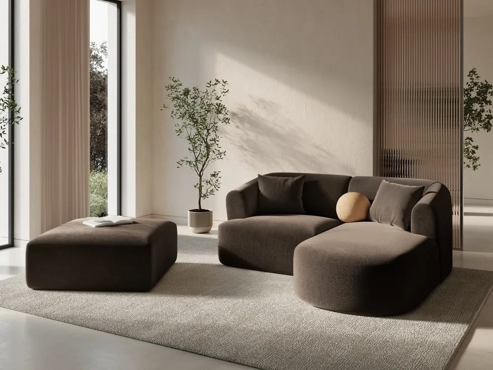 Pouf Campi in velluto – 90x90 cm