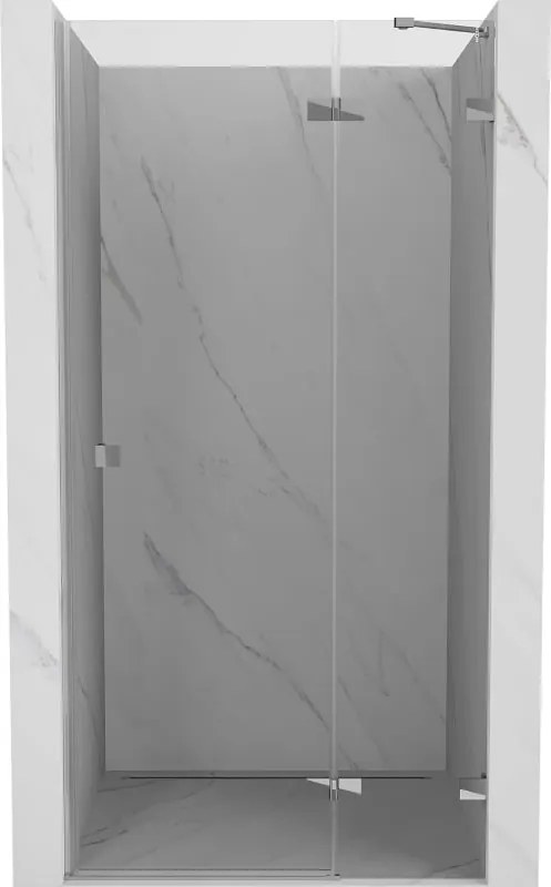 Mexen Lunar porta doccia battente destra 70 cm, trasparente, cromo - 834-070-000-01-00-P