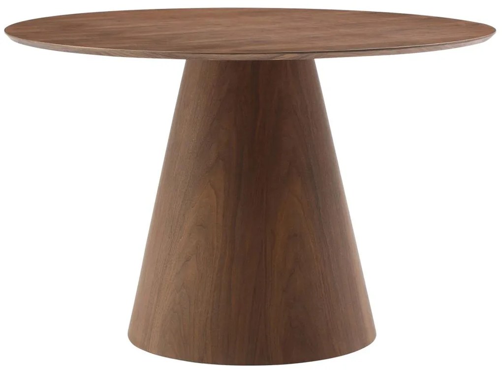 Tavolo da pranzo tondo 4 coperti in MDF Naturale scuro - ANTALIZA