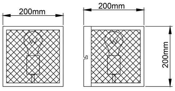 Brilliant - Applique MAZE 1xE27/40W/230V nero