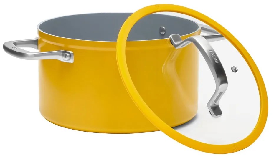 Pentola con coperchio incluso/con superficie in ceramica adatta all'induzione 5,5 l Meda 3.0 – FABINI