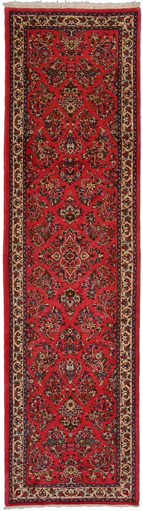 Sarouk Tappeto 310 x 90 Rosa (Iran) Annodato A Mano
