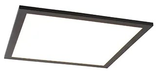 Plafoniera nera 40 cm con LED e telecomando - Live