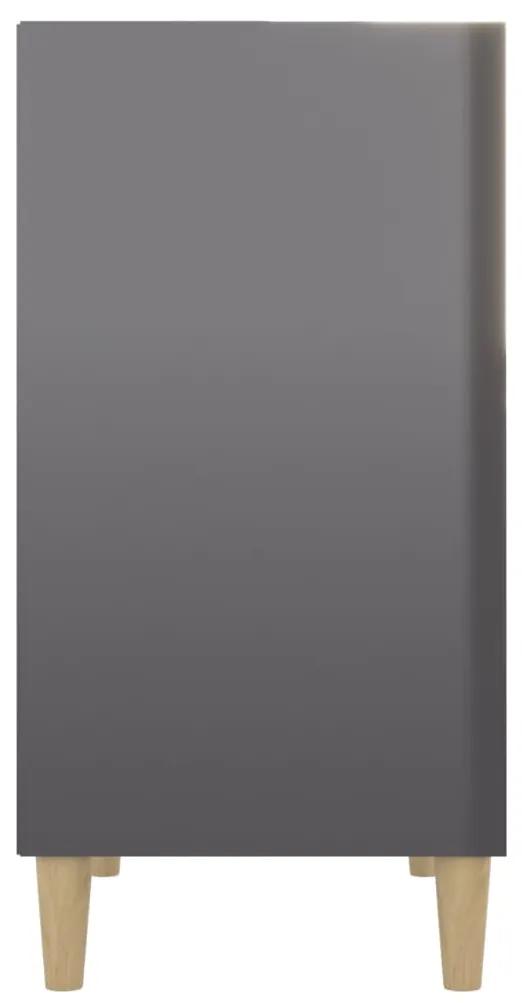 Credenza grigio lucido 57x35x70 cm in truciolato