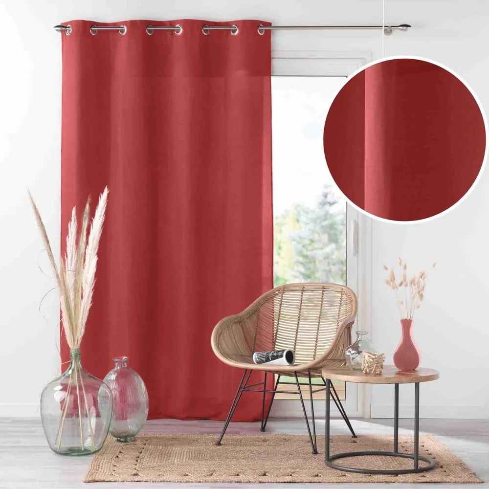 Tenda rossa in microfibra 140x260 cm Absolu – douceur d'intérieur