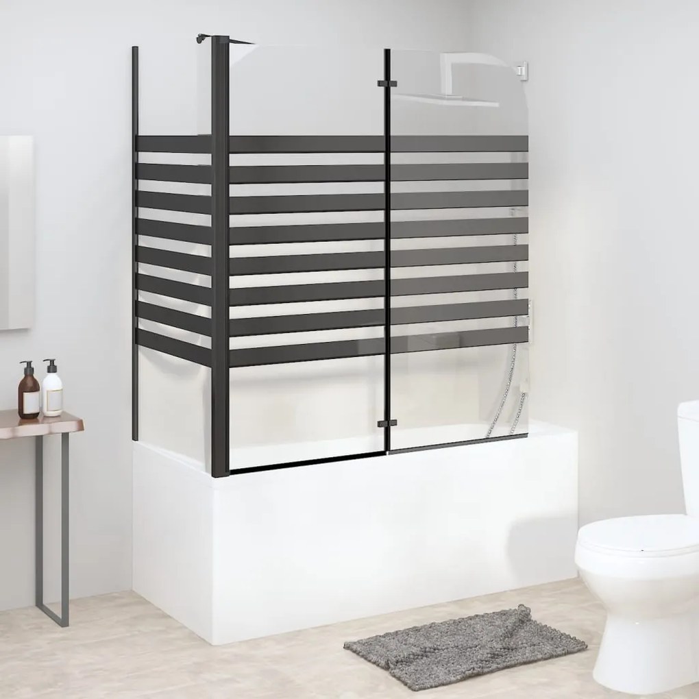 Box Doccia A Strisce 120x68x130 Cm İn Vetro Temperato /