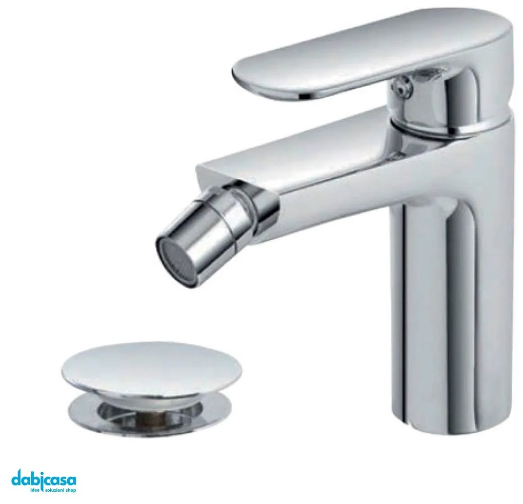 Miscelatore Bidet " Kreo" Cromo Lucido C/Scarico Click-Clack