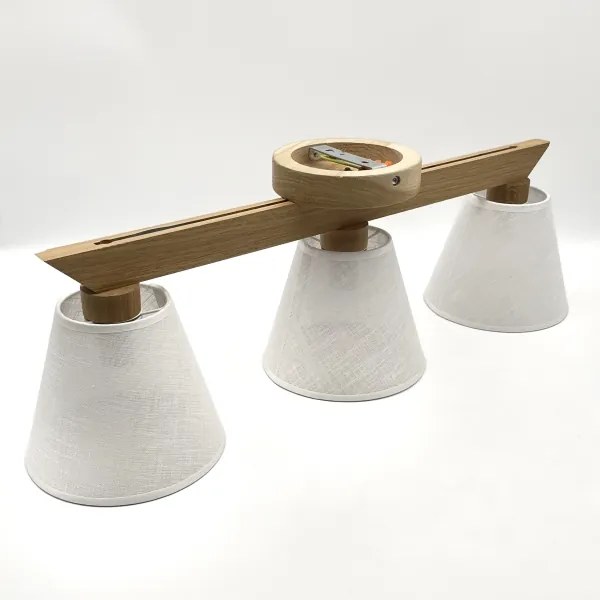 Brilagi - LED Lampadario a plafone ANTHONY 3xE14/40W/230V quercia/bianco