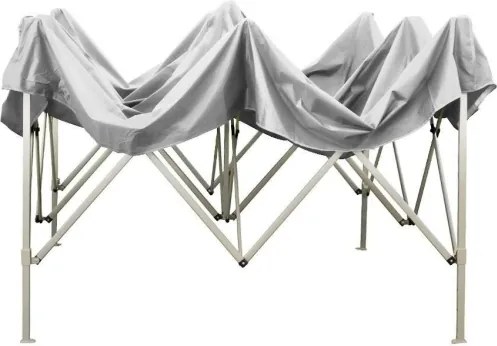 Gazebo richiudibile pieghevole 2 X 2 Bianco ricoperto in PVC impermeabile
