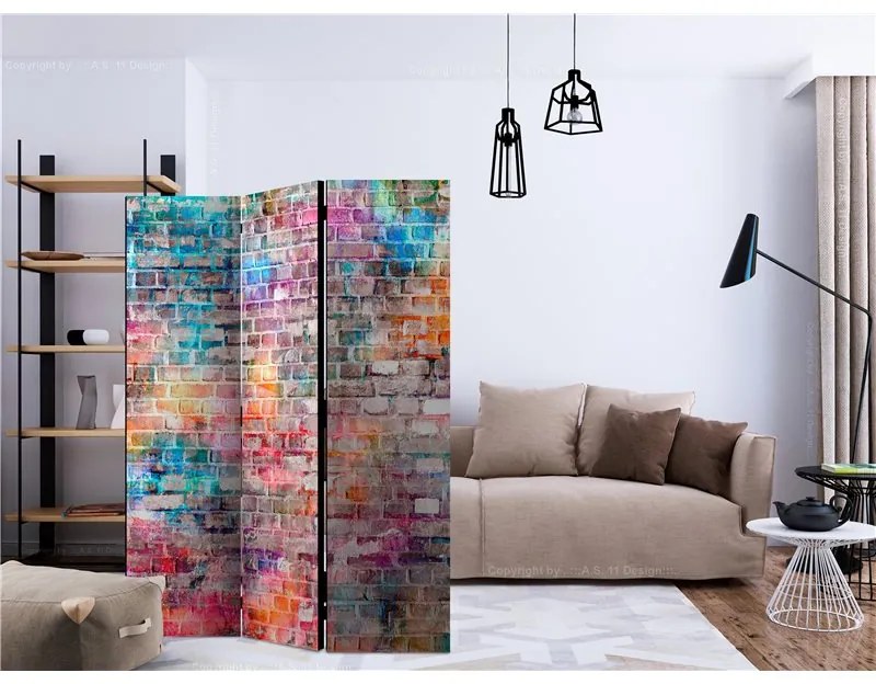 Paravento Colourful Brick [Room Dividers]