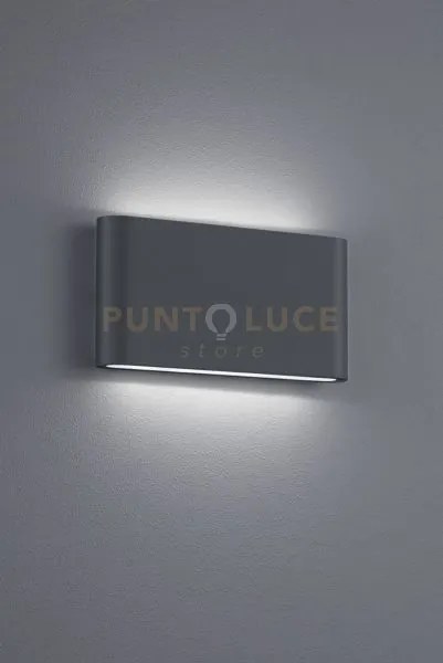 Thames ii applique da esterno led 9w 900lm, 3000k bi-emissione fusi...