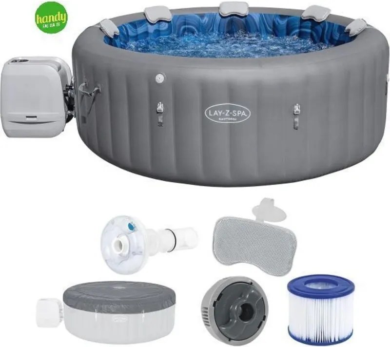Piscina idromassaggio gonfiabile Bestway Lay-Z-Spa Santorini Smart HydroJet Pro 7 persone