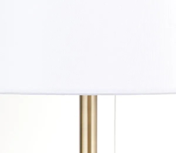 Orion LA 4-1205/1 - Lampada da tavolo con porta USB LUDWIG 1xE27/40W/230V bianco/oro