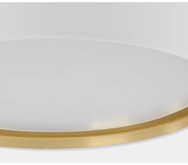 Plafoniera BILBAO 4xE27/15W/230V d. 60 cm bianca/oro