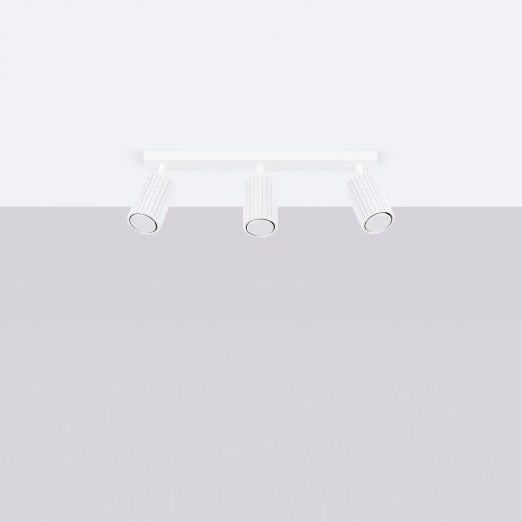 Lampada da soffitto KARBON 3L in Alluminio 3xGU10