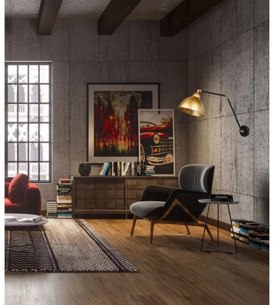 Applique TRUCK 1xE27/40W/230V oro/nero