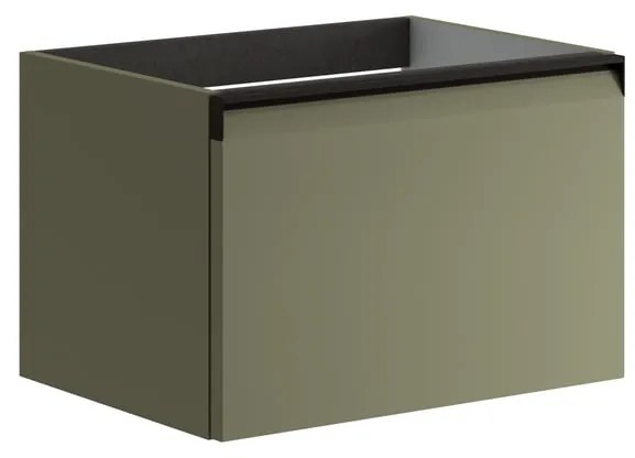 Mobile da bagno sotto lavabo Fusion verde salvia opaco L 59.5 x H 40 x P 45.5 cm 1 cassetto, lavabo non incluso
