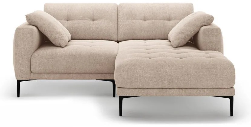 Divano angolare marrone chiaro (con penisola a destra/con chaise lounge) Bemy – Micadoni