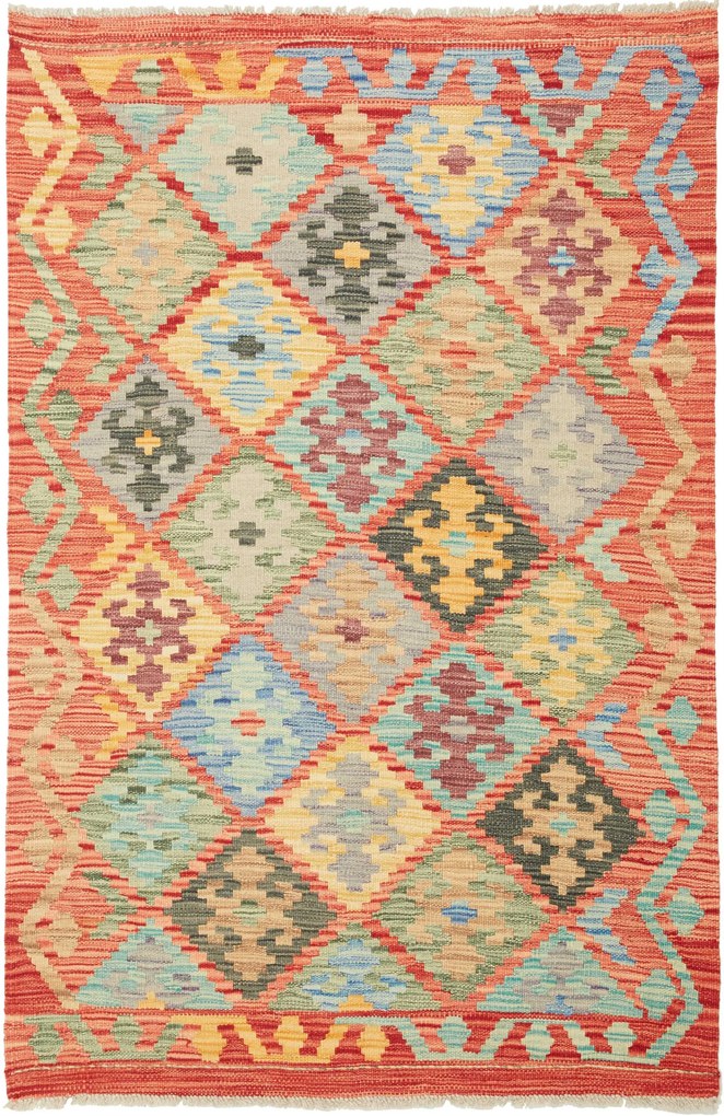 Kilim Tappeto 150x100 (Pakistan) Tessuto A Mano