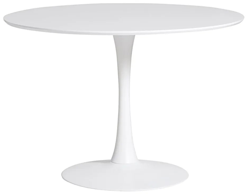 Tavolo da pranzo rotondo bianco , ⌀ 110 cm Oda - Marckeric