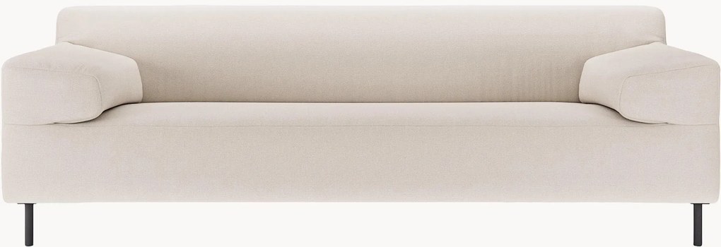 Divano 3 posti grigio argento/nero freistil180, larg. 222 cm