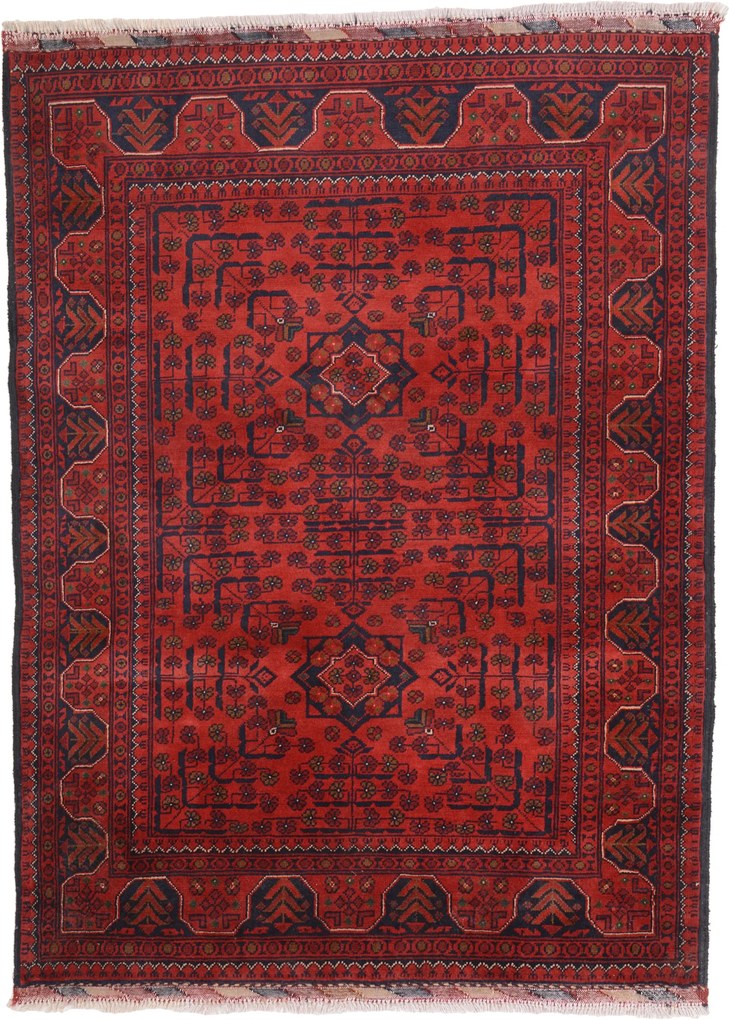 Afghan Tappeto 100x140 (Afghanistan) Annodato A Mano