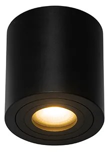 Faretto da soffitto moderno rotondo nero IP44 - Capa