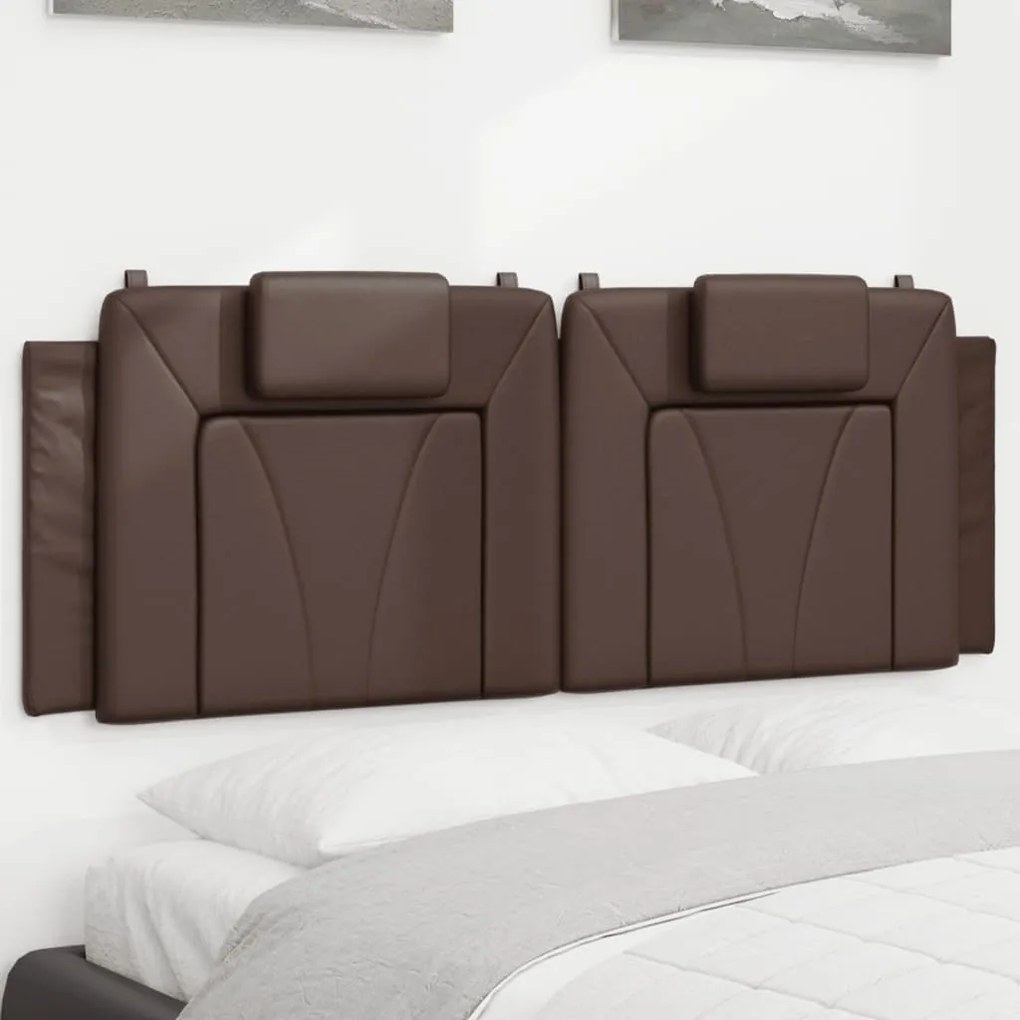 Cuscino Testiera Marrone 120 Cm İn Similpelle /