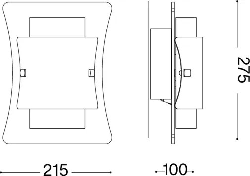 Ideal Lux - Applique TRIPLO 1xE27/60W/230V trasparente