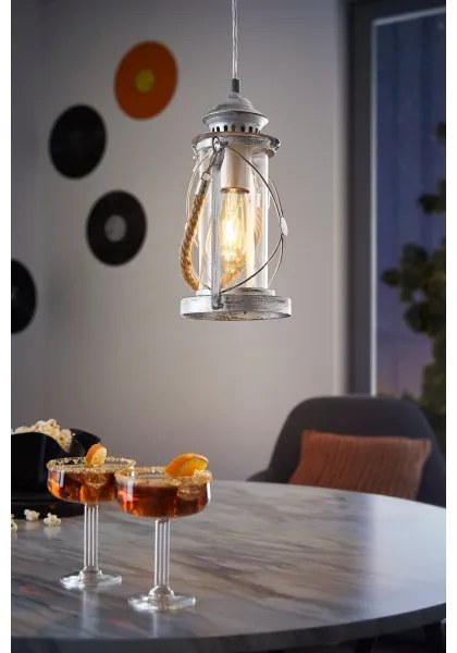 Eglo 49214 - Lampadario BRADFORD 1xE27/60W/230V