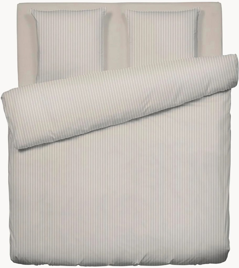 Set lenzuola in raso di cotone Rayures Élégantes, varie misure