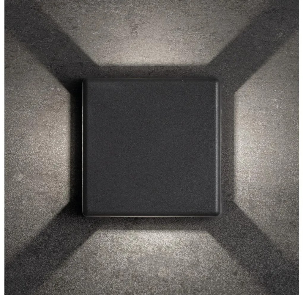 Kanlux 39181 - Lampada da parete LED per esterni REFAZI LED/6W/230V IP54 antracite