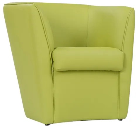 Poltrona in ecopelle Verde Valentina per casa ufficio