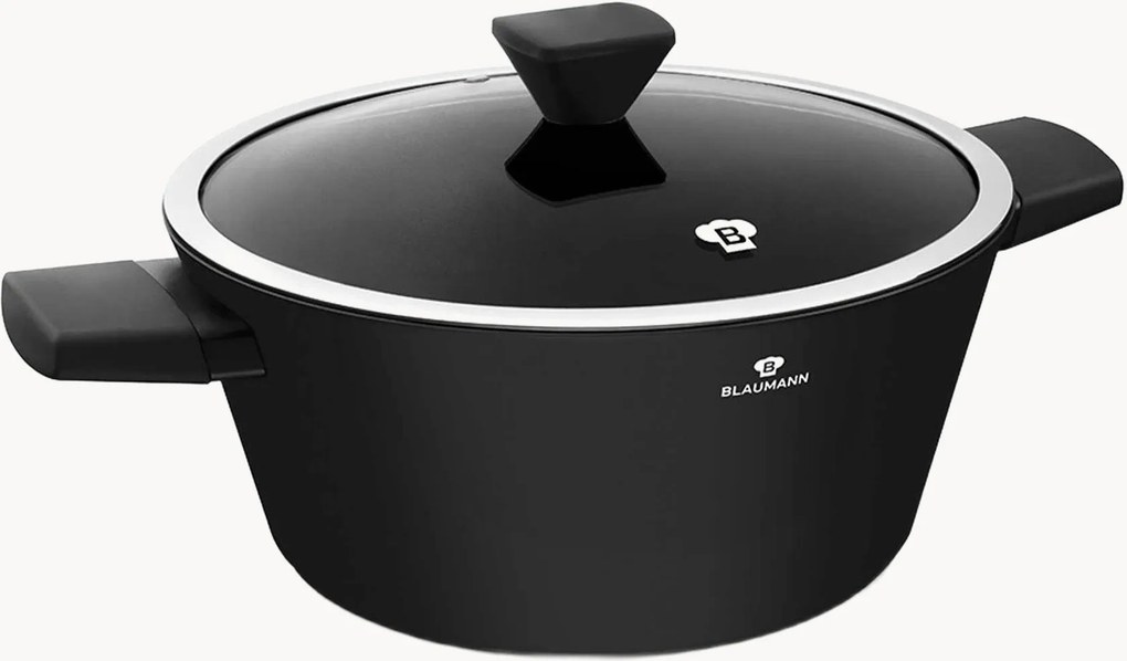 Casseruola con rivestimento antiaderente e coperchio Matte Black