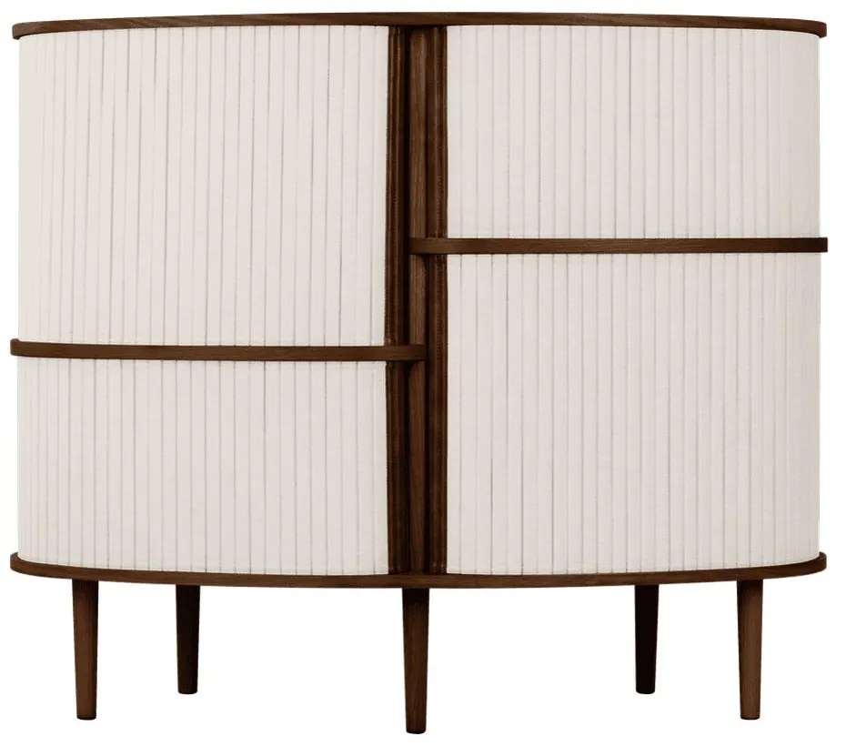 Armadietto marrone/beige con effetto rovere con ante scorrevoli 120x100x50 cm Audacious – UMAGE